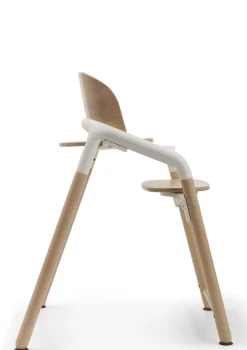 Best Hochstuhl 'Giraffe' neutrales Holz / Weiß Kinder Kinderstühle & Kindertische|Hochstühle