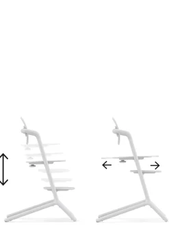 Hot Hochstuhl 'Lemo' 4-in-1 Set All White / White Kinder Kinderstühle & Kindertische|Hochstühle