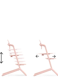 Discount Hochstuhl 'Lemo' 3-in-1 Set Pearl Pink / Light Pink Kinder Kinderstühle & Kindertische|Hochstühle
