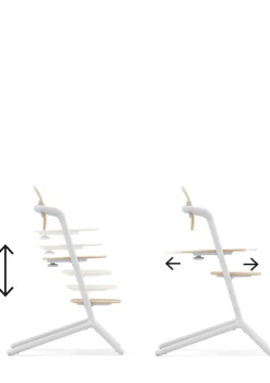 Outlet Hochstuhl 'Lemo' 4-in-1 Set Sand White / White Kinder Kinderstühle & Kindertische|Hochstühle