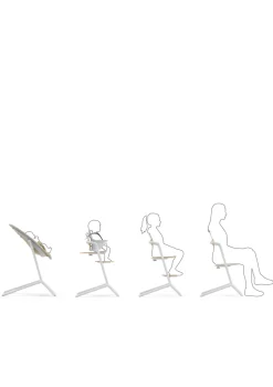 Outlet Hochstuhl 'Lemo' 4-in-1 Set Sand White / White Kinder Kinderstühle & Kindertische|Hochstühle