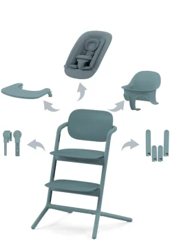 Best Hochstuhl 'Lemo' 4-in-1 Set Stone Blue / Mid Blue Kinder Kinderstühle & Kindertische|Hochstühle