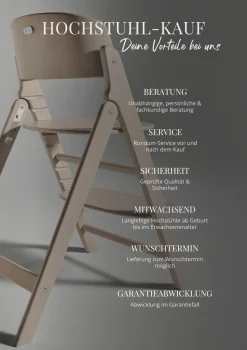 Hochstuhl 'Lemo' 3-in-1 Set Suede Grey / Mid Grey Kinder Kinderstühle & Kindertische|Hochstühle