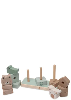 Holz Stapelturm 'Jungle Jambo' Lernspielzeug|Holzspielzeug