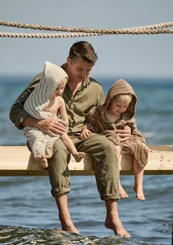 Hoodie Organic 'Woodland' Kinder Bademäntel|Badzubehör