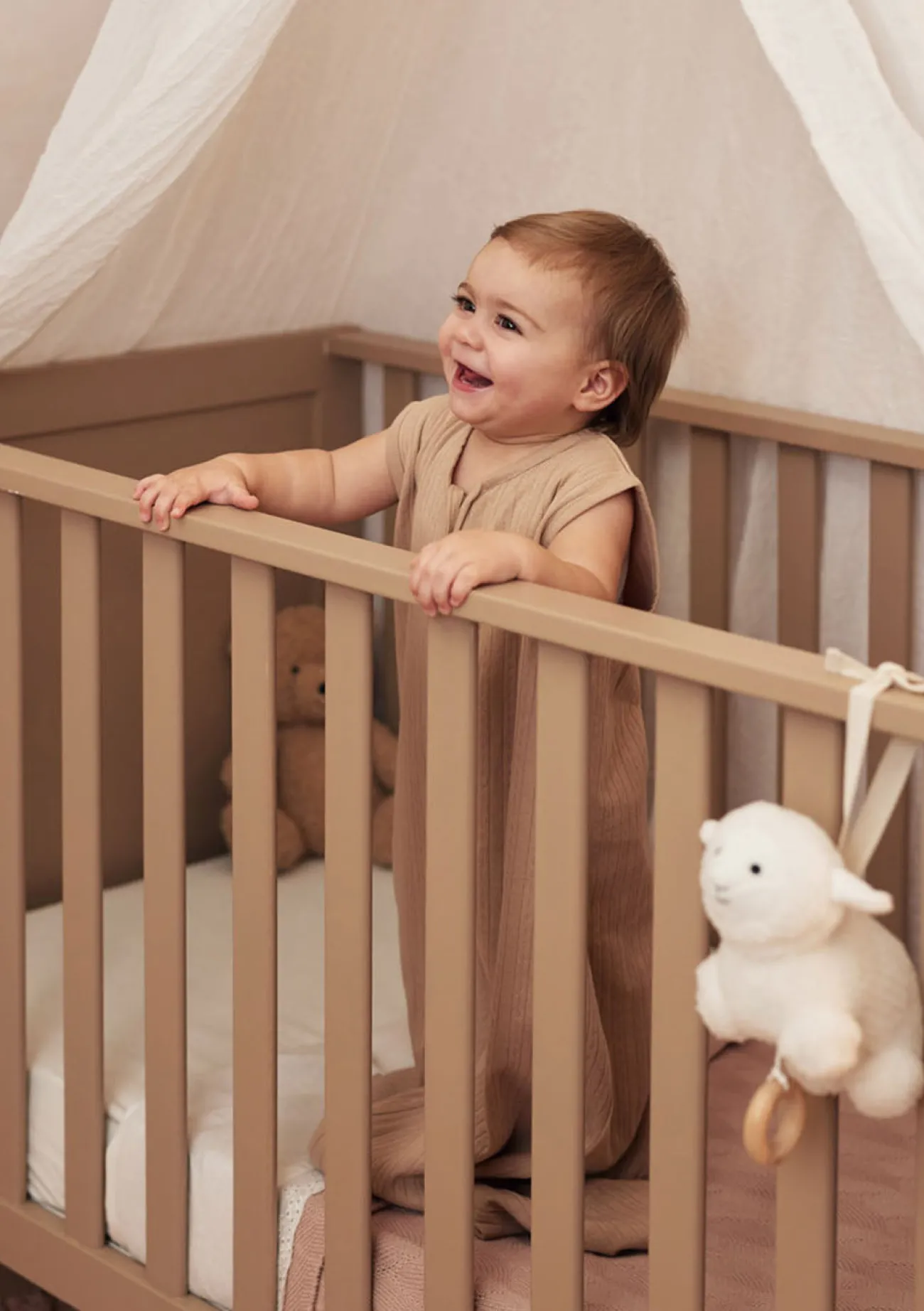 Hot Jersey Baby Schlafsack Jersey 'Ajour' TOG 0,5 Biscuit Kinder Schlafsäcke|Bettzubehör