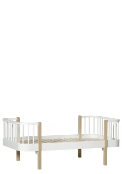 Hot Juniorbett 'Wood Original' weiß / Eiche 160 x 90 cm Kinder Babybetten & Kinderbetten|Babybetten