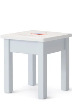 Online Kinderhocker hellblau handbemalt Kinder Kinderstühle & Kindertische