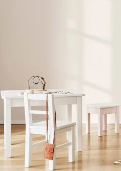 Online Kinderhocker hellblau handbemalt Kinder Kinderstühle & Kindertische