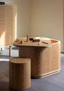 Best Kindertisch mit Stauraum 'Yume' Natural Ash Kinder Aufbewahrung|Kinderstühle & Kindertische