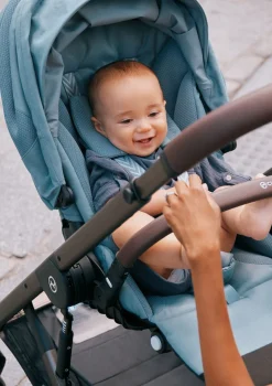 Hot Kinderwagen 'Balios S LUX' Taupe / Moss Green Kinder Kinderwagen