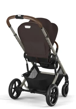 New Kinderwagen 'Balios S LUX' Taupe / Chocolate Brown Kinder Kinderwagen