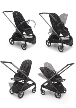 New Kinderwagen 'Dragonfly – Styled by you' Schwarz / Grau Meliert Kinder Kinderwagen|Kinderwagen-Sets