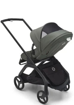 Discount Kinderwagen 'Dragonfly' Schwarz / Waldgrün Kinder Kinderwagen