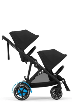 Online Kinderwagen 'e-Gazelle S' Black / Moon Black Kinder Kinderwagen|E-Kinderwagen