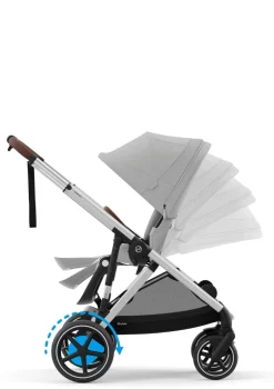 Sale Kinderwagen 'e-Gazelle S' Silver / Stone Grey Kinder Kinderwagen|E-Kinderwagen