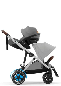 Sale Kinderwagen 'e-Gazelle S' Silver / Stone Grey Kinder Kinderwagen|E-Kinderwagen