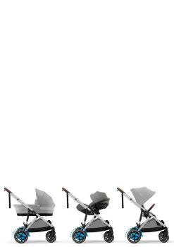 Sale Kinderwagen 'e-Gazelle S' Silver / Stone Grey Kinder Kinderwagen|E-Kinderwagen