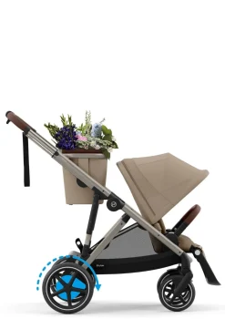 Sale Kinderwagen 'e-Gazelle S' Taupe / Almond Beige Kinder Kinderwagen|E-Kinderwagen