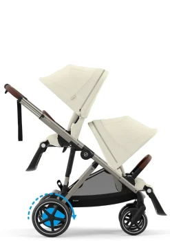 Hot Kinderwagen 'e-Gazelle S' Taupe / Seashell Beige Kinder Kinderwagen|E-Kinderwagen