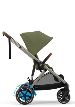 Sale Kinderwagen 'e-Gazelle S' Taupe / Moss Green Kinder Kinderwagen|E-Kinderwagen