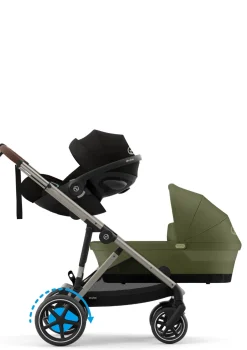 Sale Kinderwagen 'e-Gazelle S' Taupe / Moss Green Kinder Kinderwagen|E-Kinderwagen
