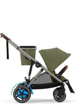 Sale Kinderwagen 'e-Gazelle S' Taupe / Moss Green Kinder Kinderwagen|E-Kinderwagen