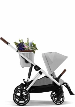 Hot Kinderwagen 'Gazelle S' Silver / Lava Grey Kinder Kinderwagen|Zwillingswagen