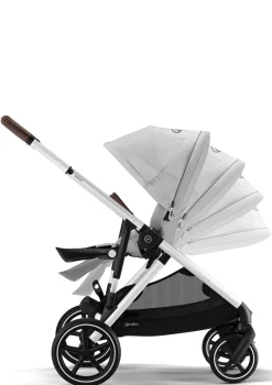 Hot Kinderwagen 'Gazelle S' Silver / Lava Grey Kinder Kinderwagen|Zwillingswagen