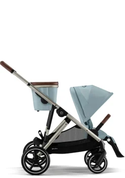 Clearance Kinderwagen 'Gazelle S' Taupe / Stormy Blue Kinder Kinderwagen|Zwillingswagen