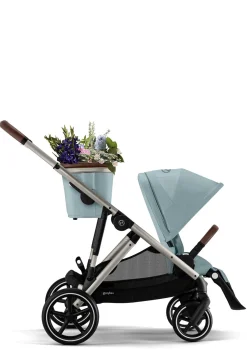 Discount Kinderwagen 'Gazelle S' Taupe / Sky Blue Kinder Kinderwagen|Zwillingswagen