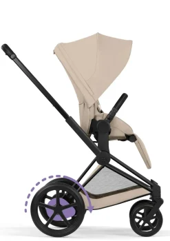 Best Kinderwagen-Set 'e-Priam Comfort' Cozy Beige Kinder Kinderwagen|Kinderwagen-Sets