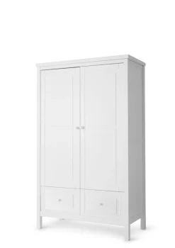 Discount Kleiderschrank 2-türig weiß Kinder Kleiderschränke & Regale