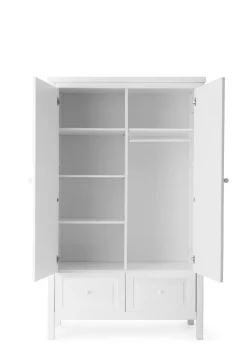 Discount Kleiderschrank 2-türig weiß Kinder Kleiderschränke & Regale