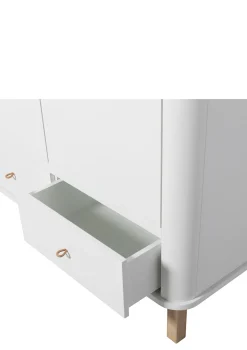 Best Kleiderschrank 'Wood' 2-türig weiss / Eiche Kinder Kleiderschränke & Regale