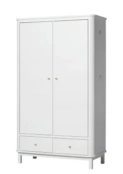 Sale Kleiderschrank 'Wood' 2-türig weiss Kinder Kleiderschränke & Regale