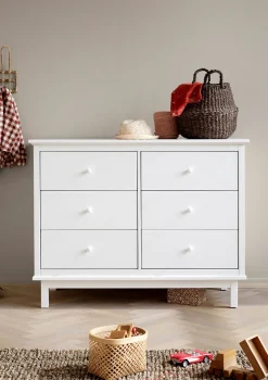 Discount Kommode 'Seaside' 6 Schubladen weiß Kinder Wickelkommoden & Wickeltische|Wickelkommoden & Wickeltische