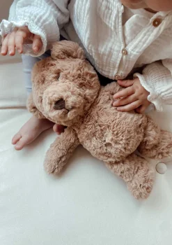 Clearance Kuscheltier mit Herzschlag 'Lou' braun (wiederaufladbar) Kinder Kuscheltiere|Beruhigung