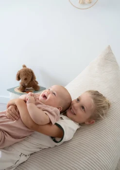 Discount Lounger Sitzsack Cord Creme Beige Kinder Jugendzimmer|Jugendzimmer
