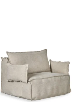 New Lounge-Sessel 'Linen Lounger' Beige Kinder Stillen & Stillzubehör|Living