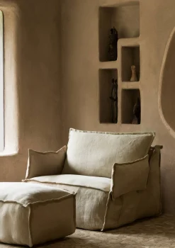 New Lounge-Sessel 'Linen Lounger' Beige Kinder Stillen & Stillzubehör|Living