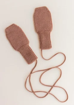 Clearance Merino Fäustlinge Terracotta Alle Accessoires|Mützen & Halstücher