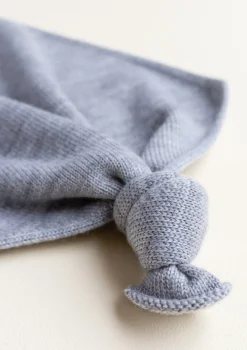 Outlet Merino Schmusetuch Teddy Tokki Grey Mélange Schmusetücher|Schmusetücher