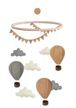 Outlet Mobile 'Air Balloons/Pennants' Beige Kinder Spieluhren & Mobiles|Spieluhren & Mobiles