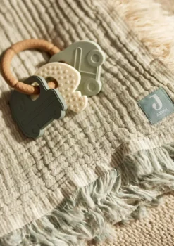 Best Musselin Decke 'Fringe Stripe' 120 x 120 cm Kinder Decken & Kissen|Decken & Kissen