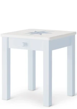 Hot Nachttisch hellblau handbemalt Kinder Bettzubehör|Bettzubehör