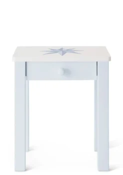 Hot Nachttisch hellblau handbemalt Kinder Bettzubehör|Bettzubehör