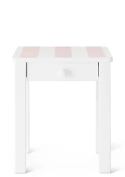 Outlet Nachttisch weiß handbemalt Kinder Bettzubehör|Bettzubehör