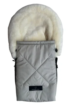 Discount Premium Lammfell-Fußsack für Babywanne & Kinderautositz Limited Edition dune-beige Kinder Fußsäcke|Zubehör Kindersitz