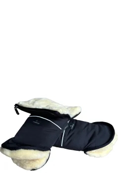 Online Premium Lammfell-Handwärmer midnight black Kinder Schutz-Zubehör Unterwegs|Schutz-Zubehör